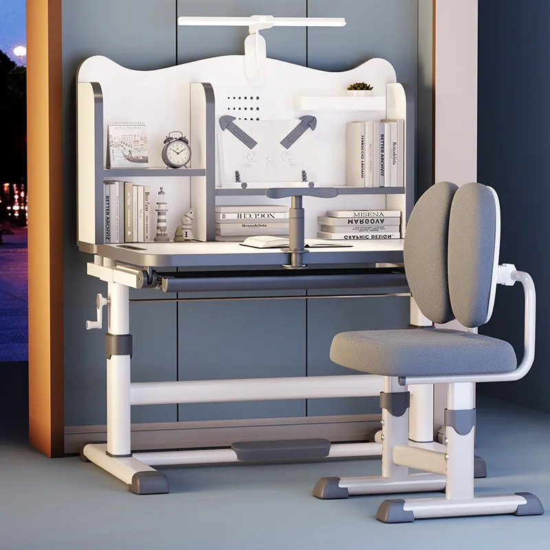 

Children's Study Table Primary School Students' Home Writing Desk Children's Homework Special Seat Lifting Table and Chair Set