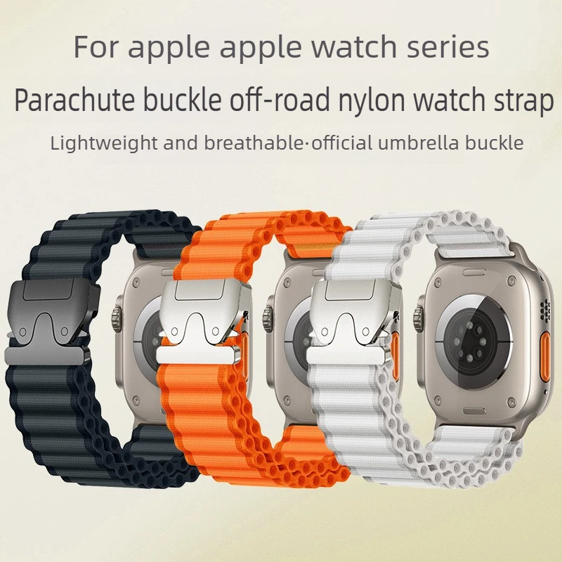 

47mm For Samsung Galaxy Watch 8 7 Ultra Band Sport Nylon Strap with Parachute Buckle