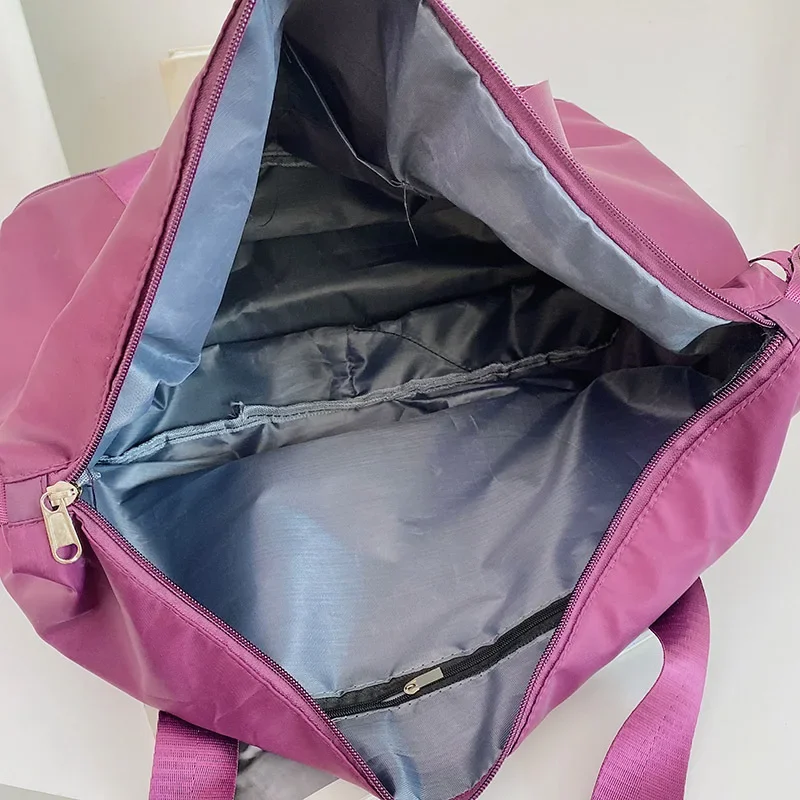 Bolsa de viaje de tela Oxford Simple de Color sólido extendido, nueva bolsa de almacenamiento informal de gran capacidad para Yoga, bolsa de Fitness