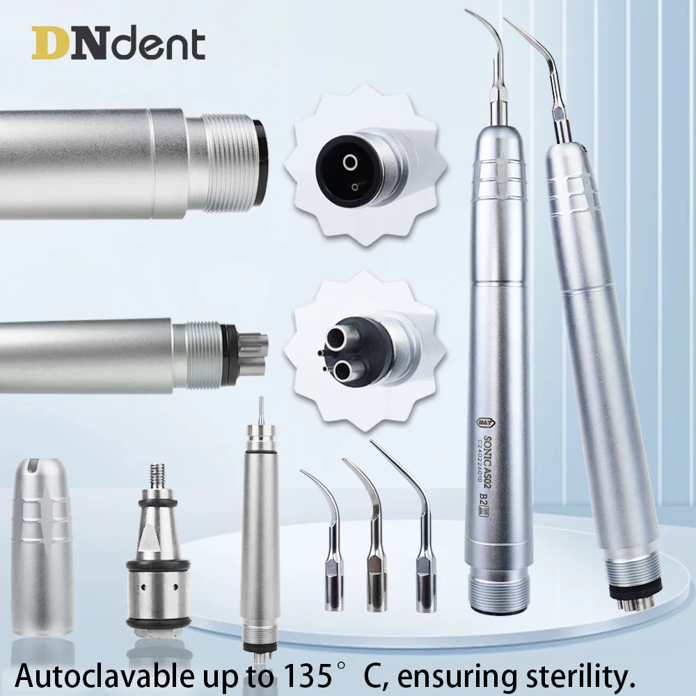 

Dental Ultrasonic Air Scaler Handpiece with 3 Tips Teeth Whitening Cleaner Tools 2Holes 4 Holes Dentist Lab Clinic