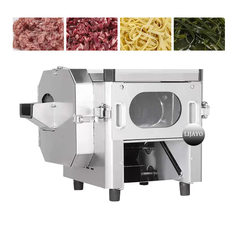 220V Meat Vegetable Slicer Two-In-One Commercial Automatic Mini Machine Electric Cutter For Restaurant