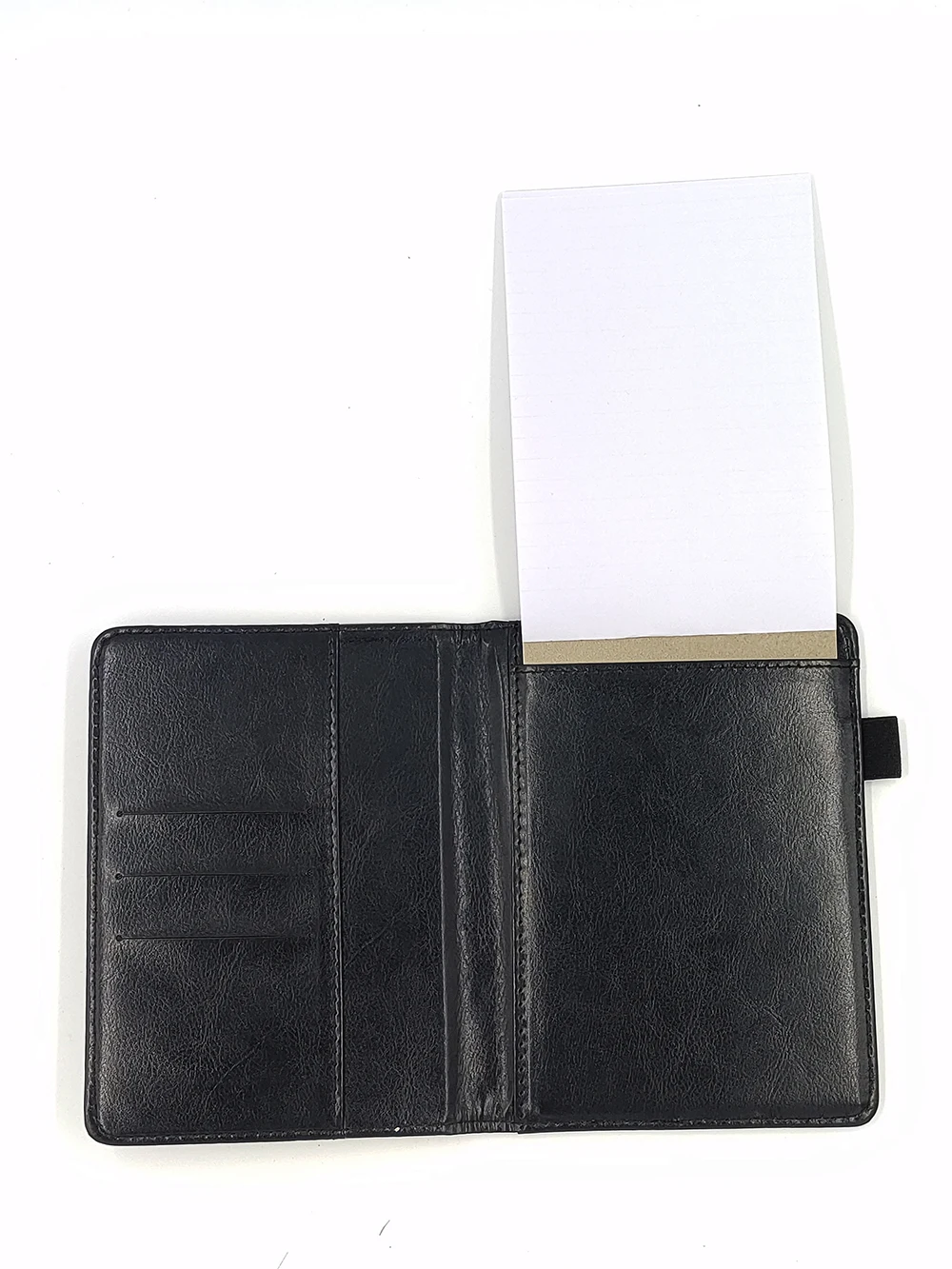 High Quality PU Leather Note Book Black A6 Portable Notepad Notebook With Pen 30 Sheets Sticky Notes Can Replaceable