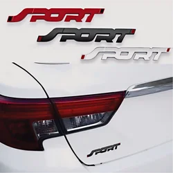 Car Sticker 3D Decor Fashion Styling Metal Chrome Black Auto Car Trunk Racing Sport Word Letter Logo Emblem Badge Decal Sticker