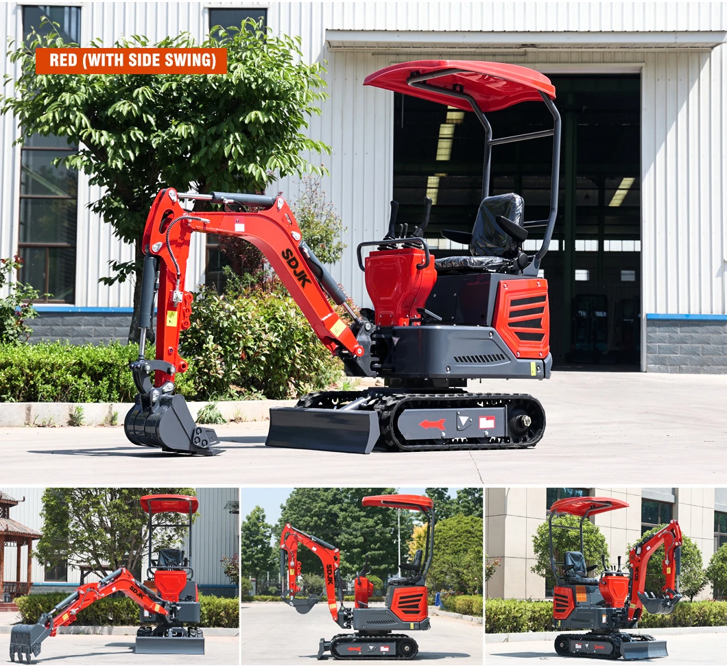 New Style 1.2 t 1 t Mini Excavator Digging Machine Small Backhoe Excavator