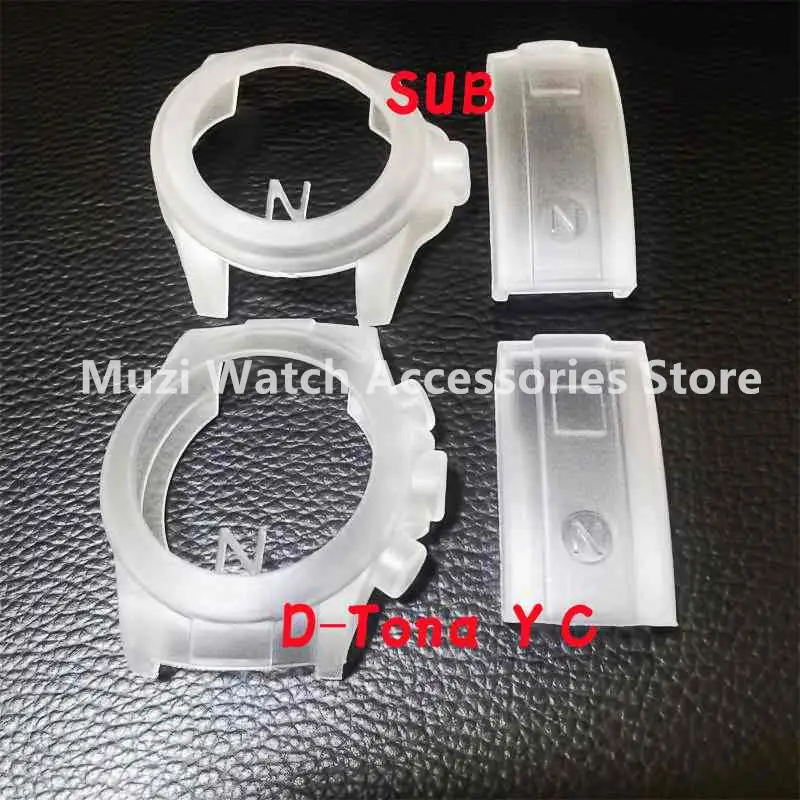 Watch Protective Case Transparent Scratch-proof Waterproof Silicone Protactive Film Fit for Rolex SUB D-Tona 40mm Watch Case