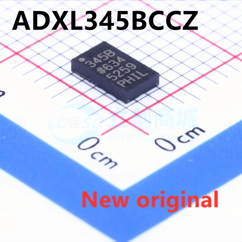 10PCS New original ADXL345BCCZ ADXL345 LGA14 345B Number 3 axis accelerometer Digital acceleration sensor chip