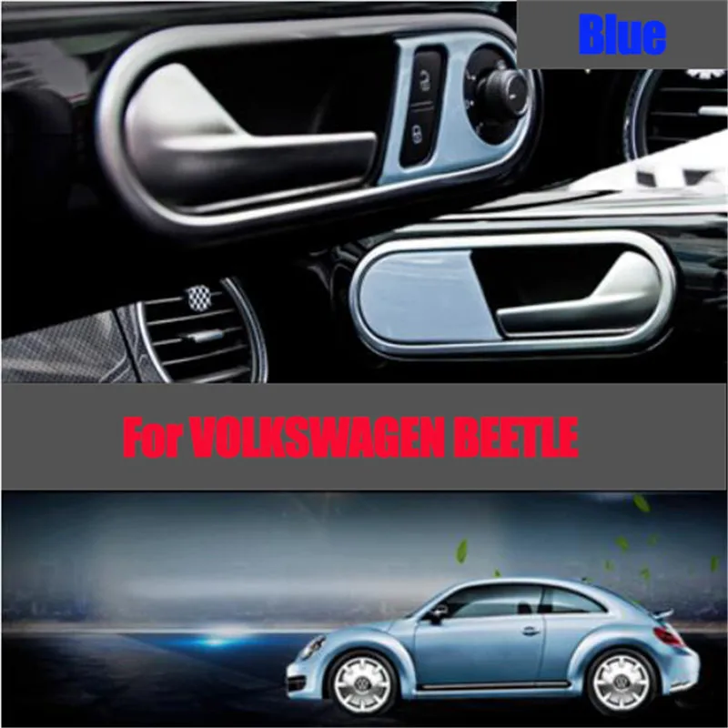 Fit For Valkswagen New Beetle 2013-2020 Interior Door Handle Frame Cover Surround Panle Trim Moulding