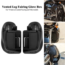 Motorcycle Lower Vented Leg Fairings Cap Glove Box For Harley Touring Road King Street Electra Glide Ultra 2014-2021 2022 2023
