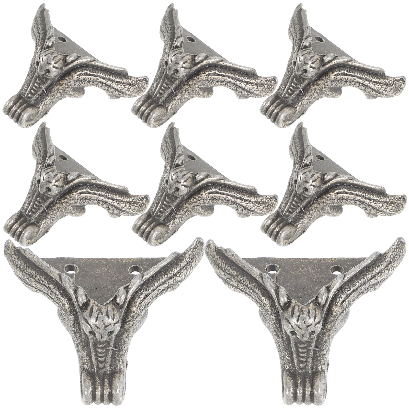 8 шт. 25x33 мм бронзовые деревянные ножки в коробке с тигровым дизайном, мебельные ножки из цинкового сплава для дивана-кровати, стула, регуляторы высоты дивана, опорные ножки