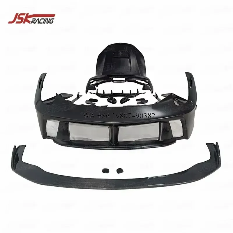 Wmwmnu For 458 Italia 2011-2016 Half Carbon Fiber Body Kits Bumper Prior Design Style Auto Exterior Modification