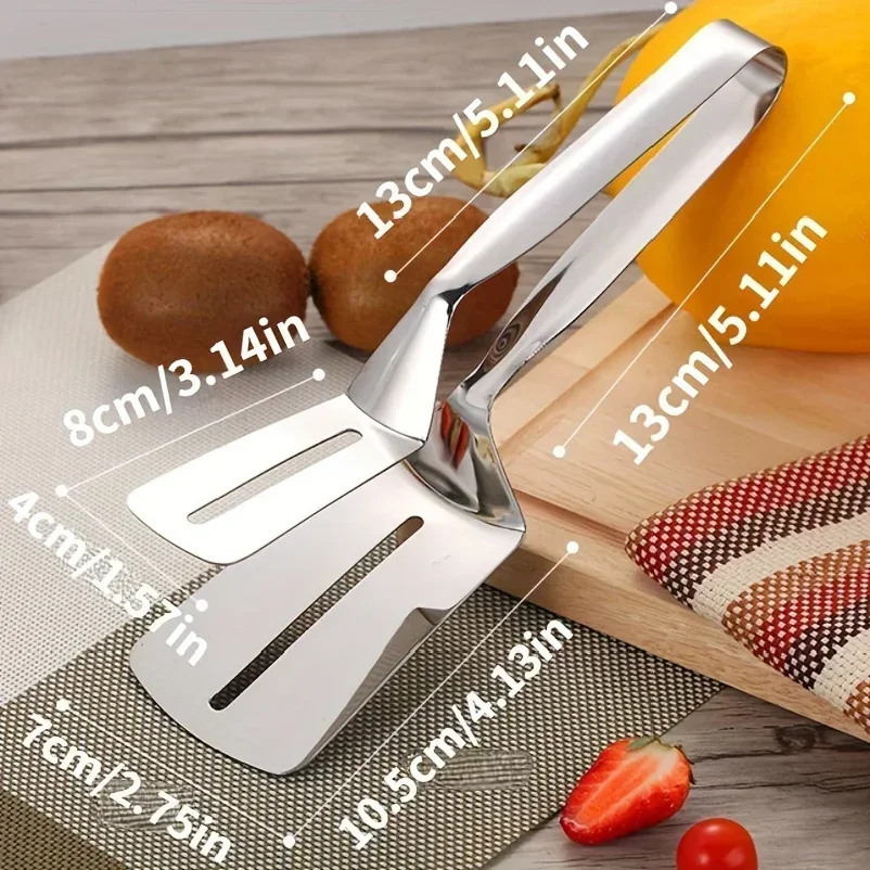 Kitchens Tongs Premium Stainless Steel Multipurpose Gripper Bread Clip/Steak Clamps/Fried Steak Clamp/Barbecue Tongs
