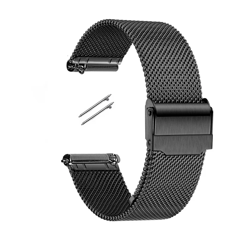 10mm 12mm 14mm 16mm 17mm 18mm 19mm 20mm 21mm 22mm WatchBand Quick Release Straps For DW Watch Universal Band Milanese Mesh Steel