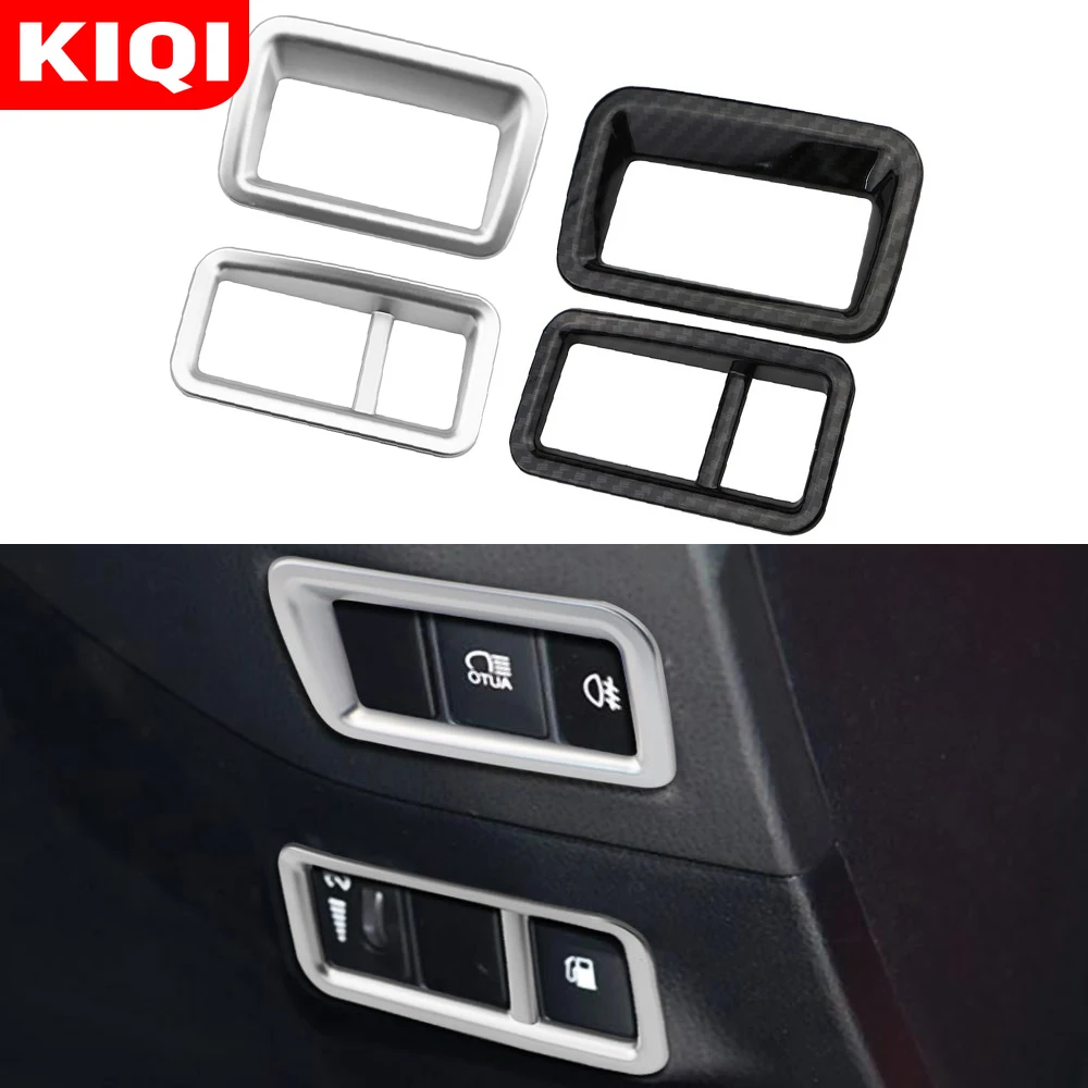 Fog Lights Switch Cover for Toyota C-HR CHR 2016-2023 Car Tank Button Trim Headlight Switchs Circle Sticker Accessories