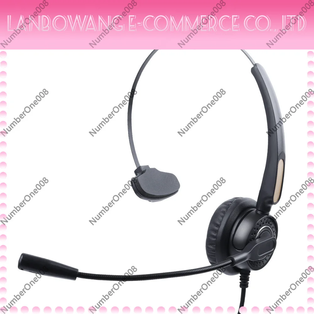 Wired Over-Ear Headset USB Noise-Canceling PC Office Headphone Call Center Earpiece for Phone Learning