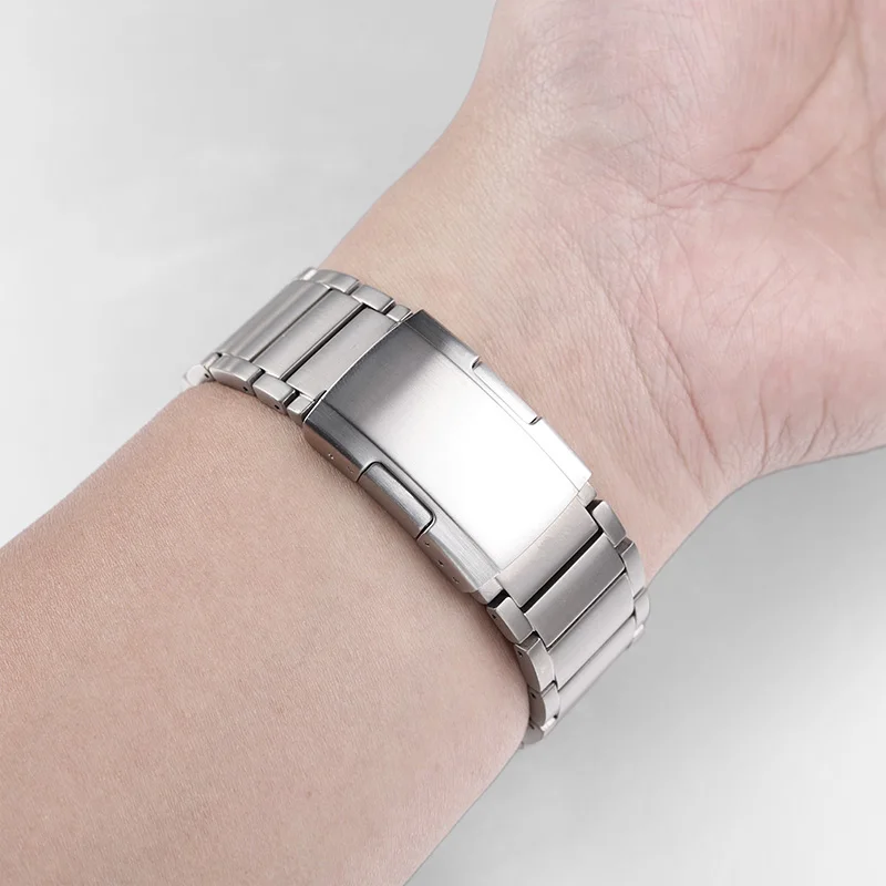 22 Titanium Alloy Watch Strap Men Accessories Concave and Convex Interface Bracelet Watchband for Tissot T-Race Series T115417A