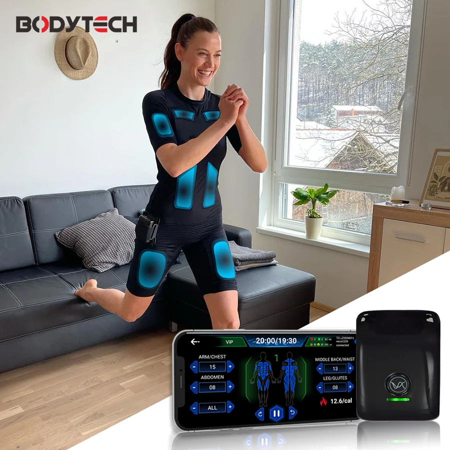

High Tech Electrical Stimulation Wireless Ems Fitness Suit For Home Use