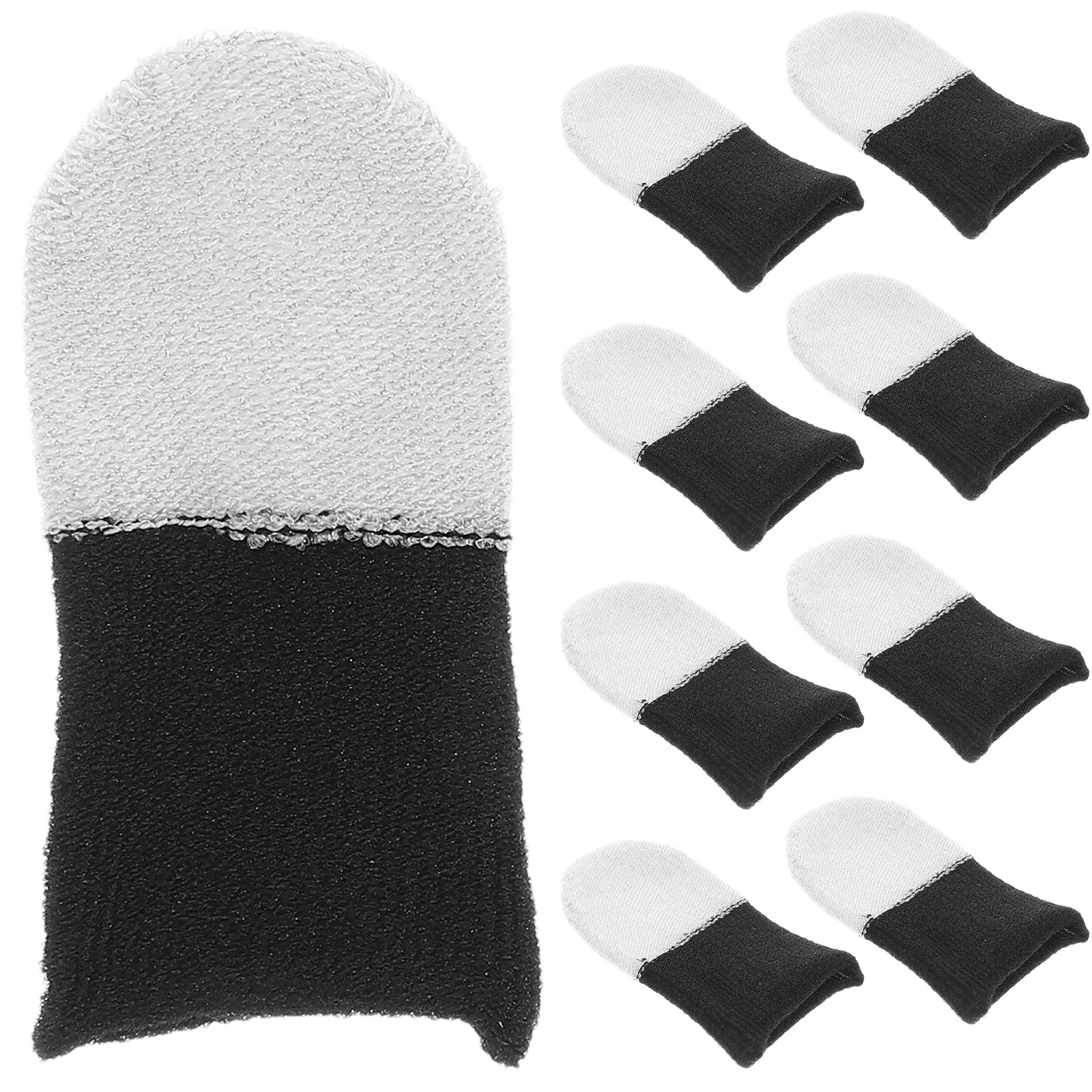 

20Pcs Gaming Finger Sleeves Dual Color Breathable Anti Sweat Mobile Gaming Thumb Gloves Touch Screen Accessories