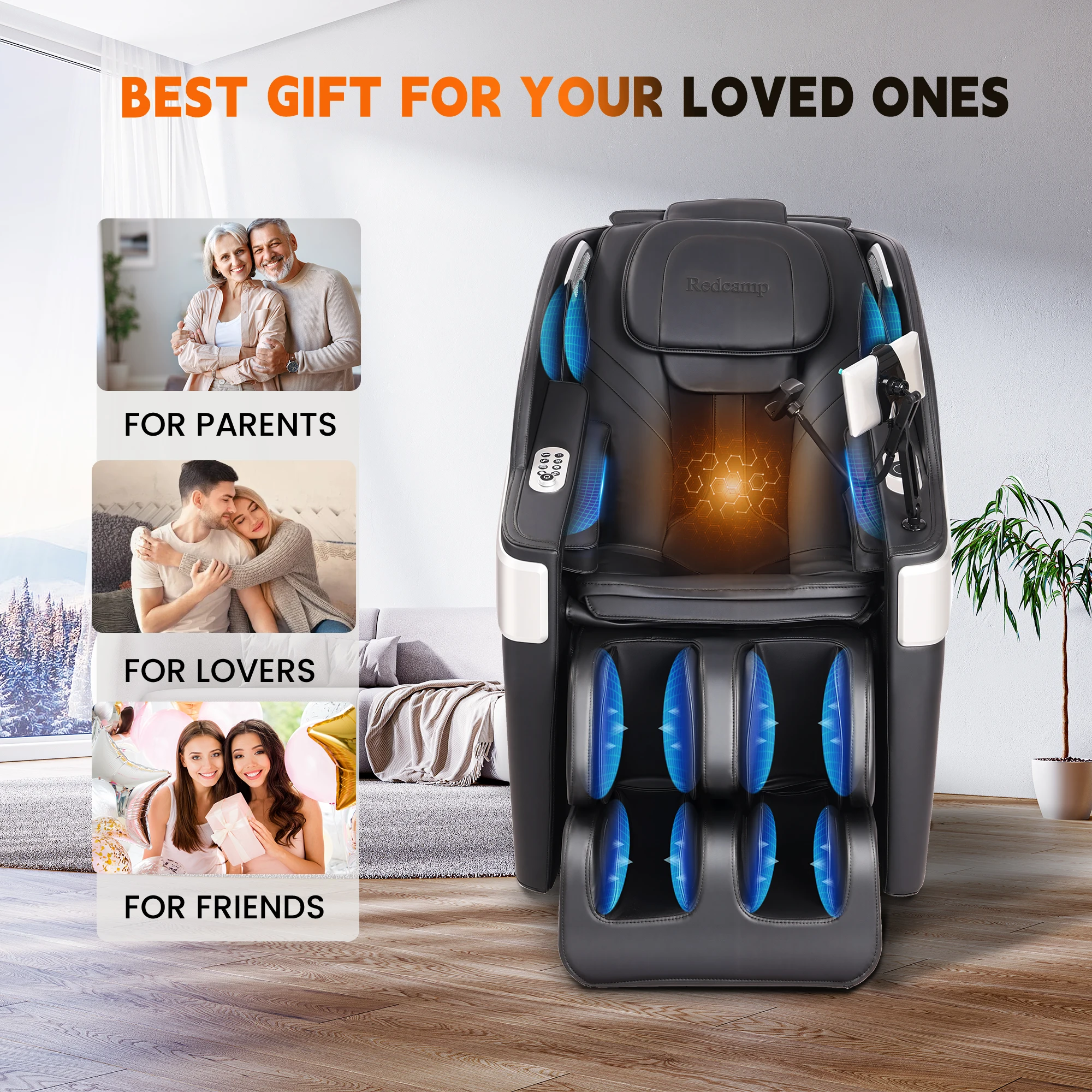 Massage Chair with zero Gravity Function, Comprehensive Full Body Massage with Thermal Therapy Function