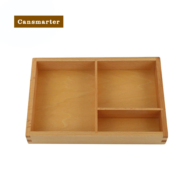 Montessori Material Wooden Baby Toys Small Tray for Kids Teaching Receives Pallet Early Educational Preschool Toys for Children