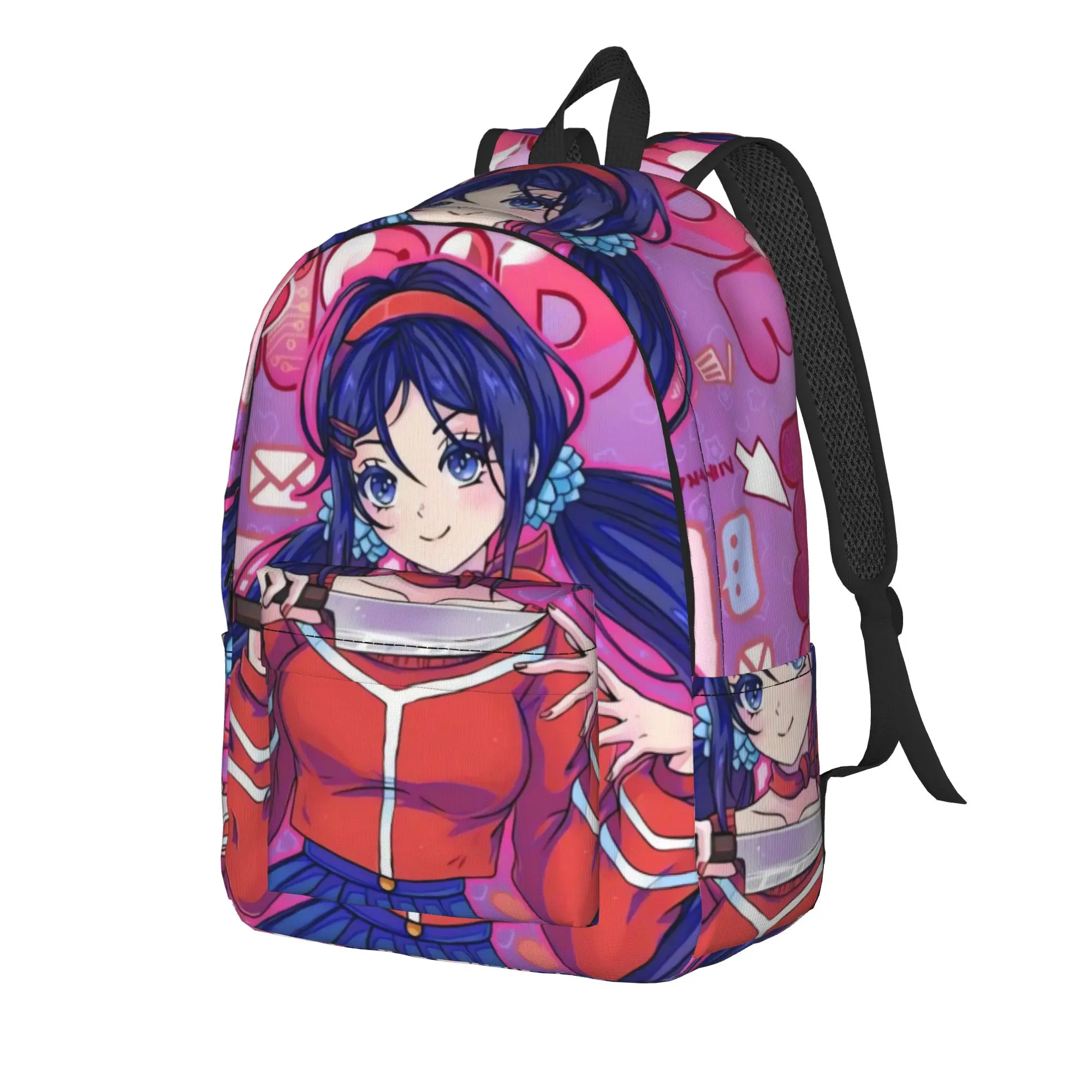 Game Miside Series Print Backpack Women  Large Backpacks Polyester Fashion School Bags Trekking Custom Rucksack