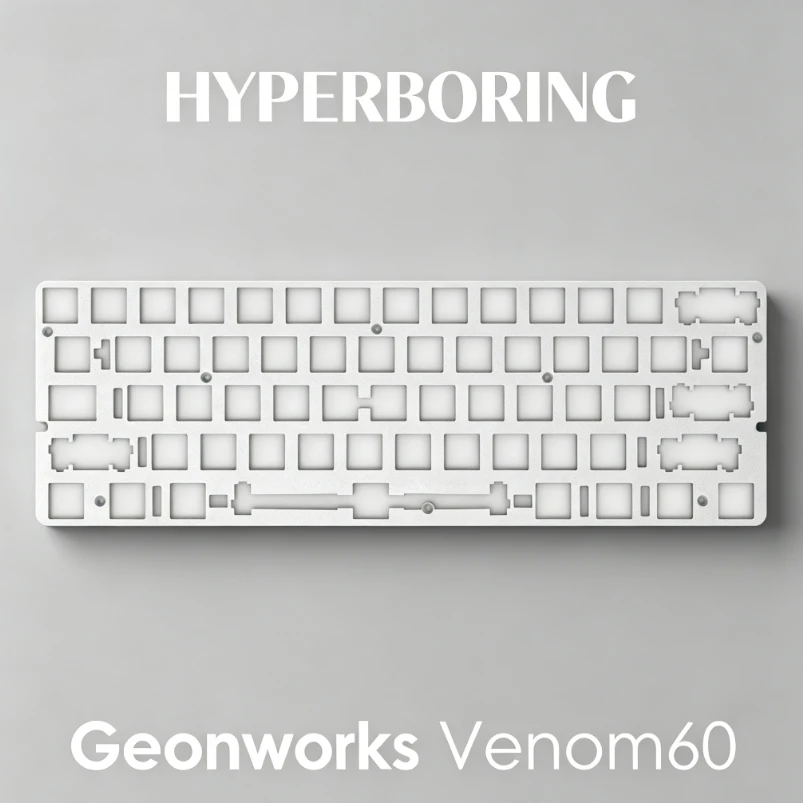 Geonworks Venom60HE Positioning Plate for Mechanical Keyboard Customized PC/FR4/carbon Fiber/aluminum Gaming Accessories DIY