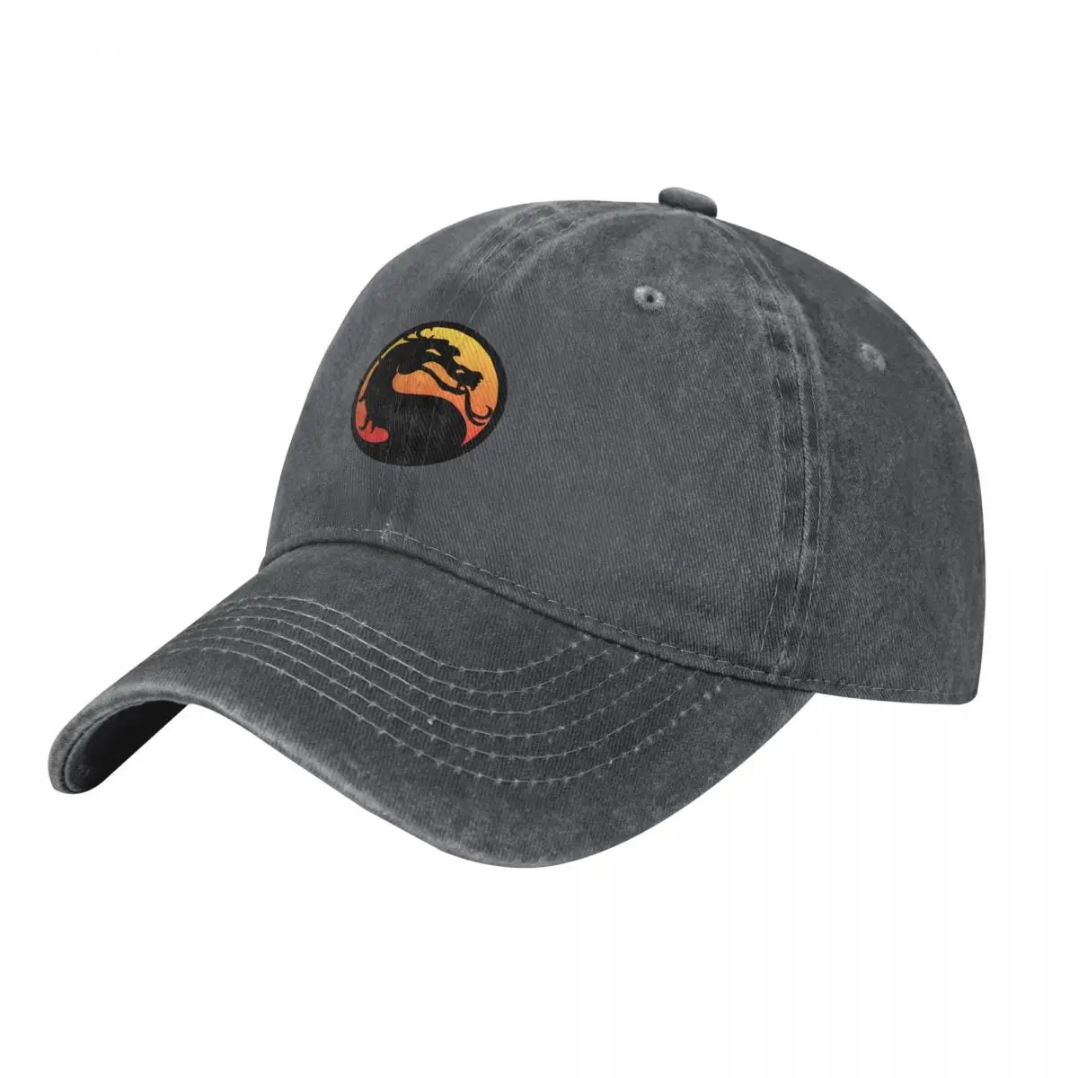 mortal kombat logo Baseball Cap Sports Cap Golf Hat |-F-| fashionable Women's Golf Wear Men's