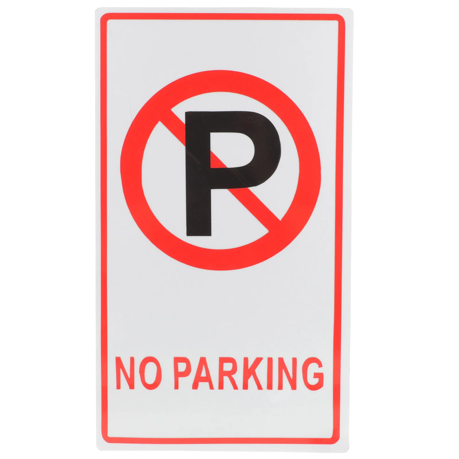 

Aluminum No 35CMx20CM Traffic Cone Caution Board Road Weather-Resistant No Parking Sign Safety Marker Private Sign Post
