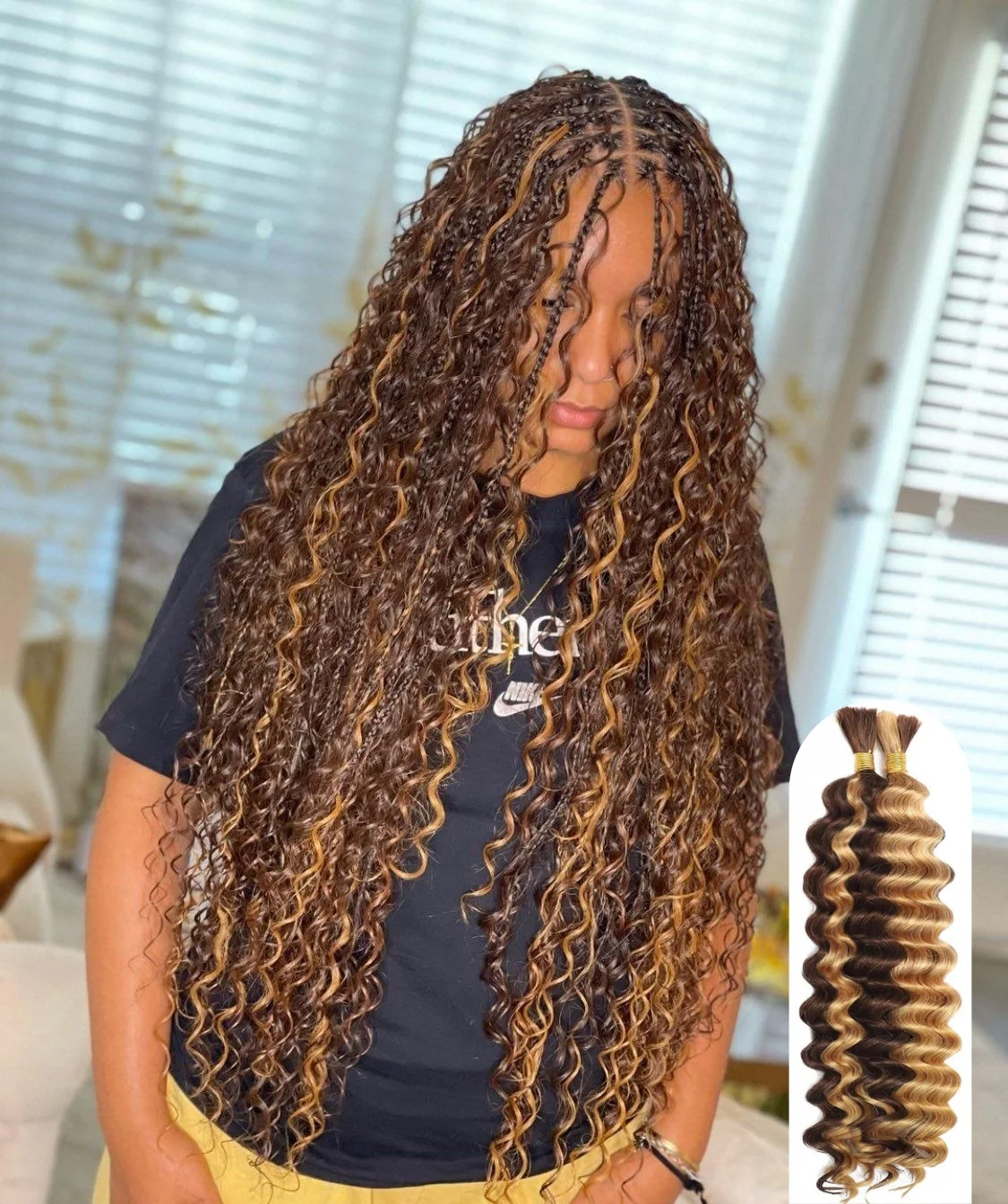 Hair Care Formulation - Cabelo Humano para Tranças Boho, 20