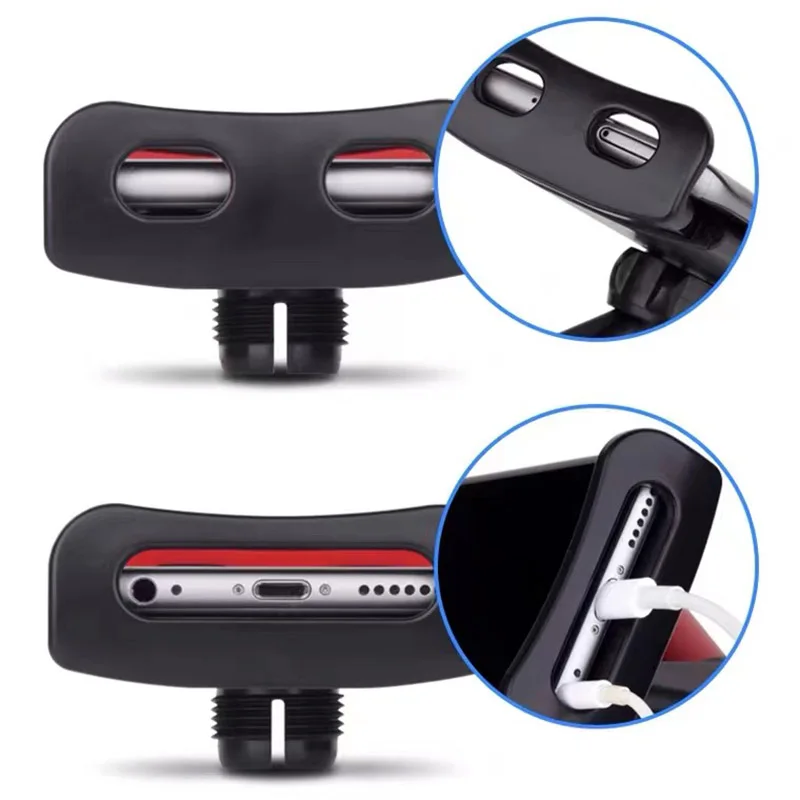 Telescopic Car Rear Pillow Phone Holder Tablet Car Stand Seat Rear Headrest Mounting Bracket for Phone Tablet 4-11 Inch