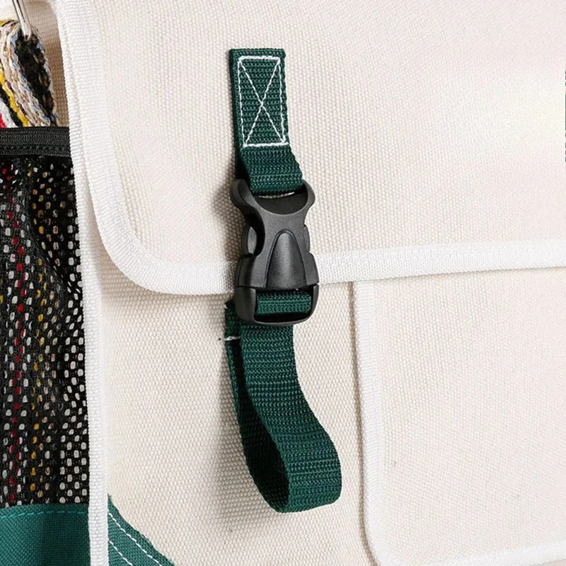Electrician Professional Tool Bag Multifunctional Single Shoulder Bag Canvas Mechanical Workshop Wood Working Tool Repair Kit