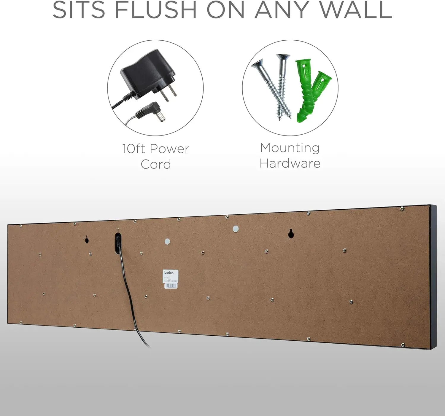 ساعة LED رقمية كبيرة الحجم مقاس 36 بوصة |   ساعة رقمية كبيرة مع شاشة عرض متعددة الوظائف – ساعة توقيت، مؤقت، منبه، درجة الحرارة والتاريخ