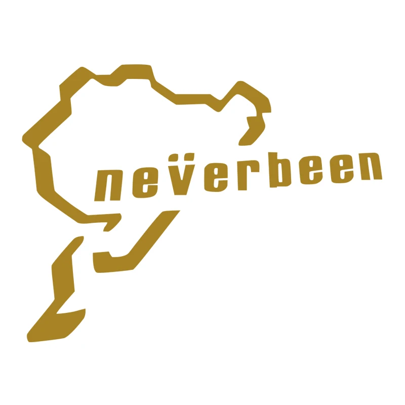 Car Stickers NEVERBEEN Vinyl Decals Bumper Sticker Car Windows Laptop Decal Wall  Sticker Choose 20 Colours