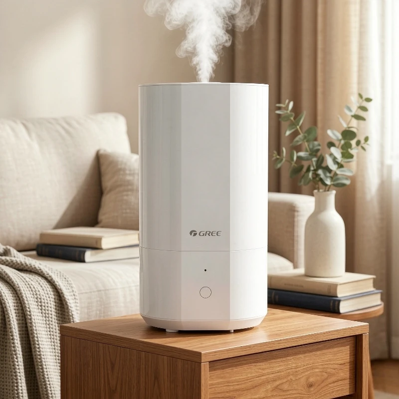 Quiet Visible Mist Humidifier Silver Ion Water Tank Removable Easy Clean High Output for Bedroom Office Home Desk Daily 가습기