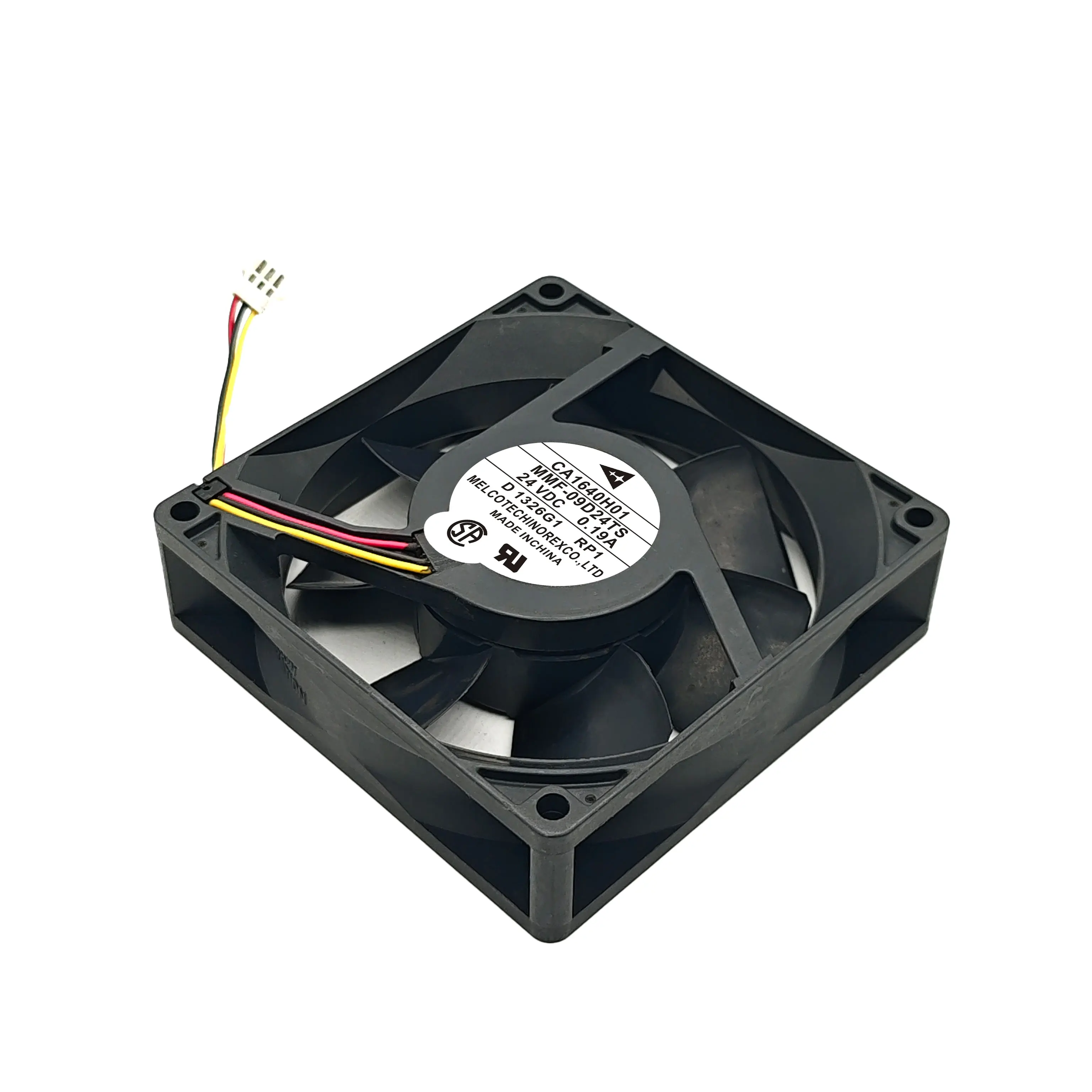 MELCO MMF-09D24TS DC 24V 0.19A 90x90x25mm 3-Wire Cooling Fan