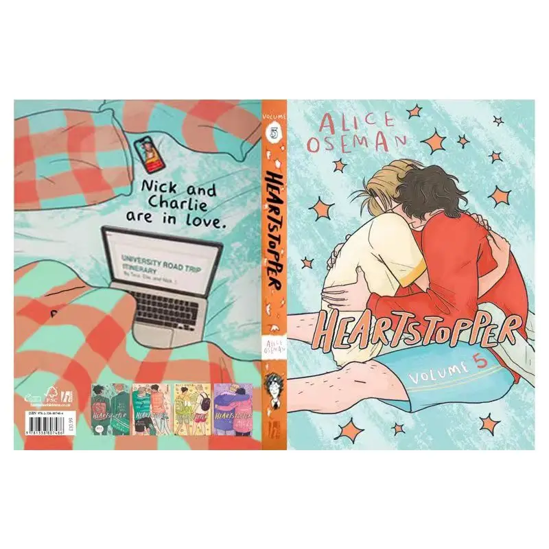 Heartstopper serie Volumen 5 o 1-4 libros Set por Alice Oseman