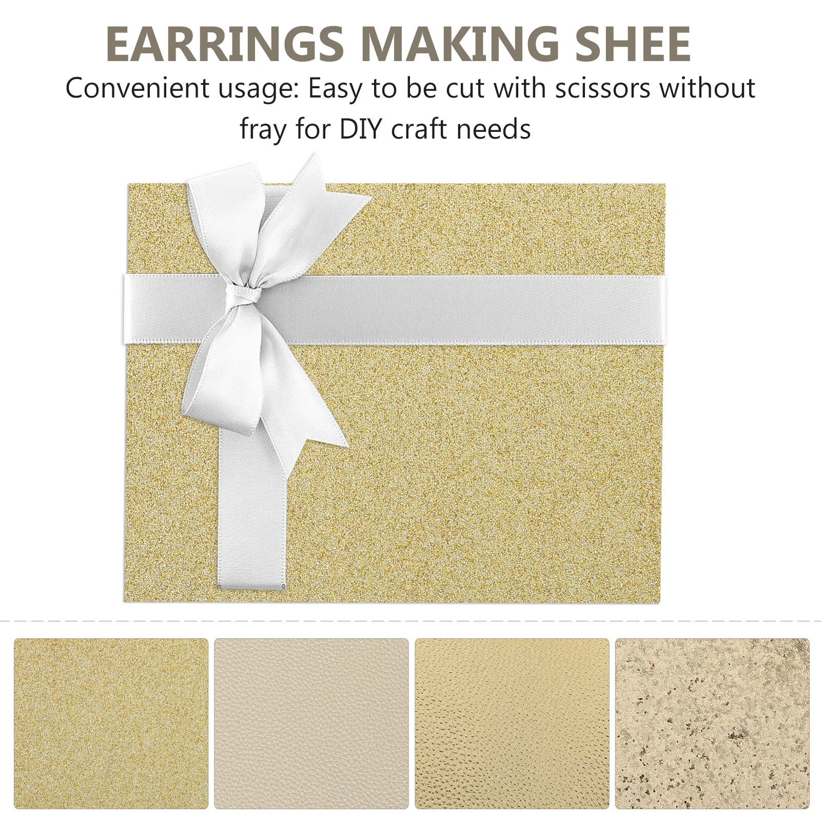 

8pcs Sheet Synthetic Pu Fabric Kit For Earrings Making Diy Handicrafts Supplies Ornament Material Handicraft
