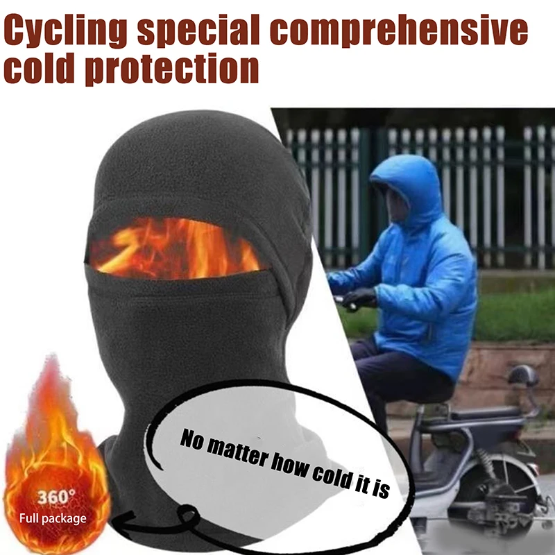 Inverno quente ciclismo boné caminhadas cachecol balaclava veludo à prova de vento dos homens bicicleta motocicleta balaclava capa facial feminino chapéu de esqui