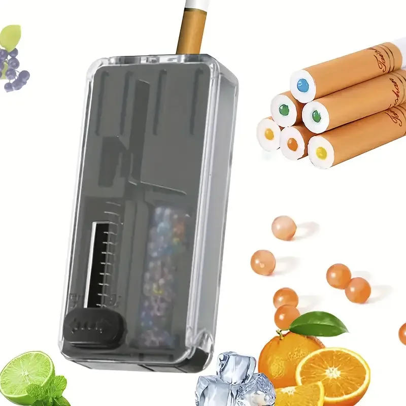 

WE PUFF Cigarette Explosion Pops Beads DIY Pusher Box for Mix Fruit Black Ice Mint Menthol Flavour Brush Ball Smoking Tools