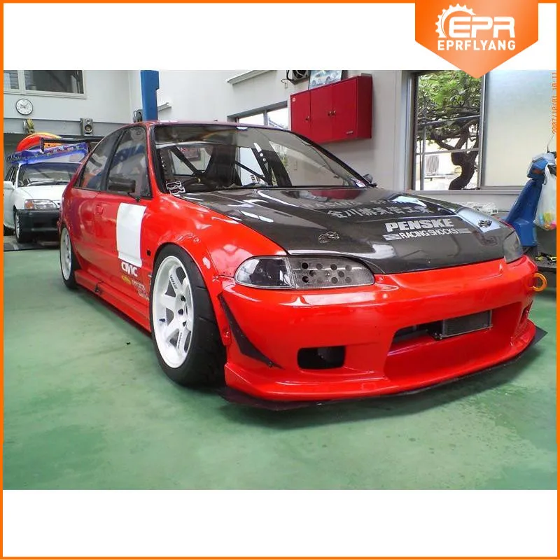 

Suitable for Honda Civic 92-95 EG Civic, carbon fiber hood, engine cover, body kit