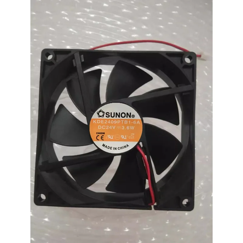 

S+ SUNON KDE2409PTB1-6A 9025 DC24V 3.6W 9CM 2-Wire Inverter Cooling Fan