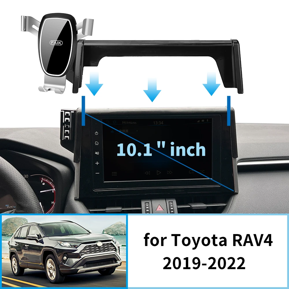 

Car Phone Holder for Toyota RAV4 2019~2022 XA50（10.1in） GPS Bracket Navigation Stand Auto Accessories