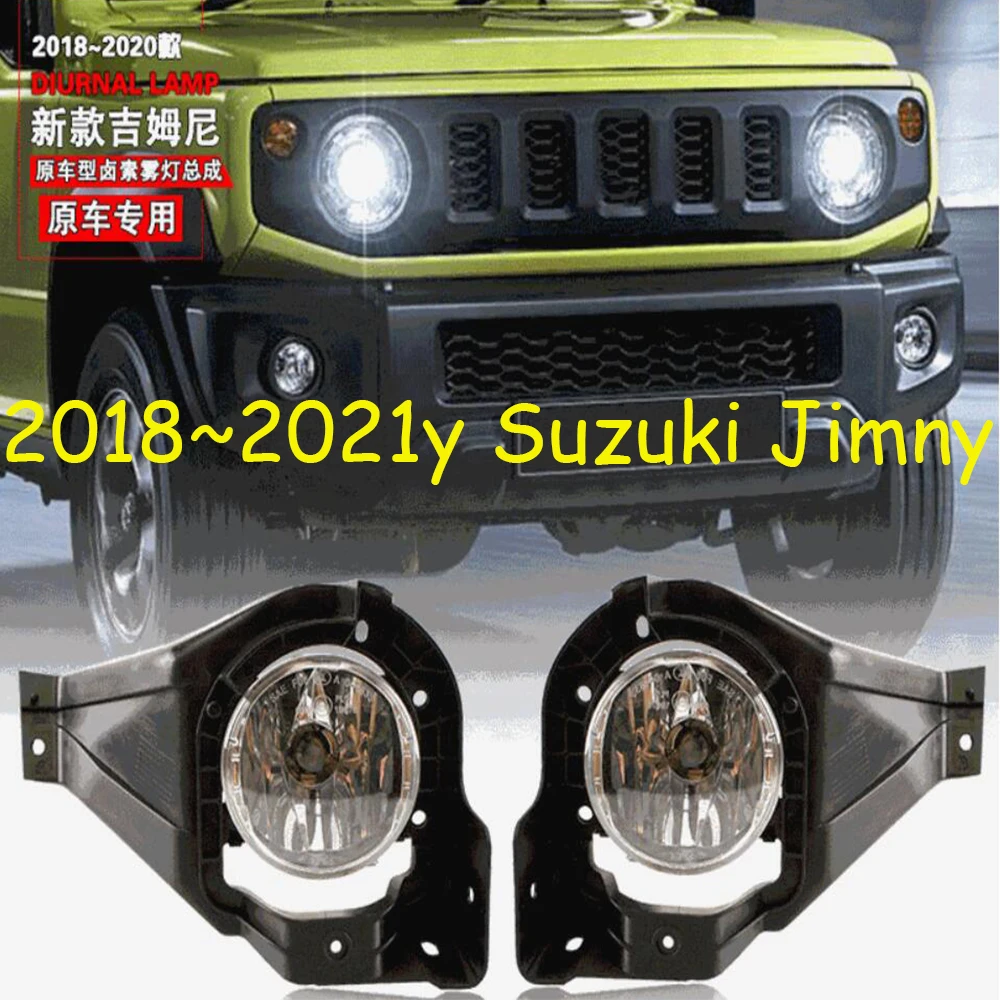 car bumper headlight for Suzuki Jimny fog light 2018~2021y halogen bulb 4300K Wire of hanress Headlamp for Jimny fog lamp