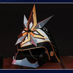 Eleven Fatui Harbingers The Captain Capitano Cospaly Helmet Mask Game Genshin Impact Costume Prop