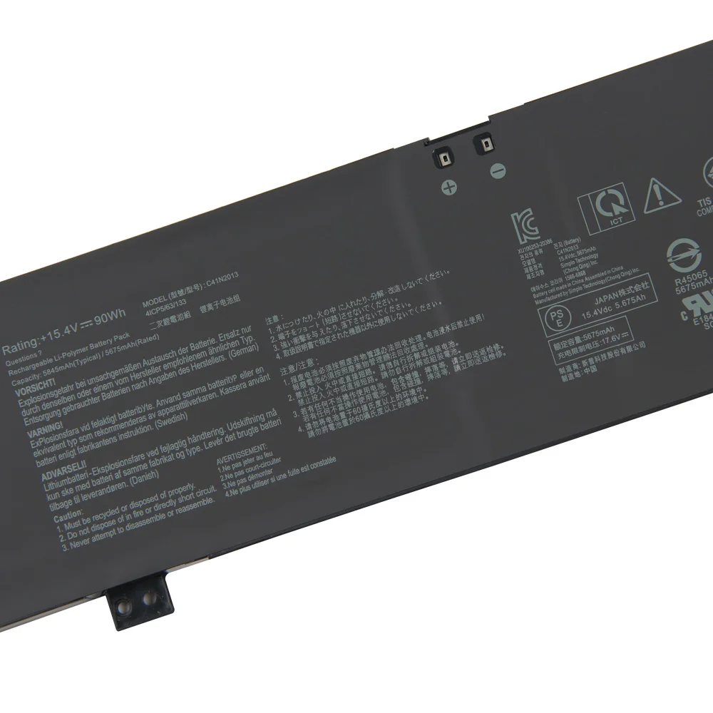 C41N2013 Battery For ASUS ROG Strix 15 17 G513 G513IM G713IM G713QM Rog G533 G533QM G533QR FX707 G733ZM Replacement Batteries