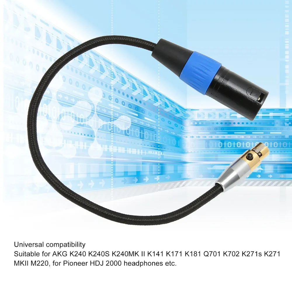 Male To Female 3PIN XLR Male To Mini 3PIN XLR Female Cable Balanced Connection Hi Fi Sound Quality Mini XLR Audio Cable