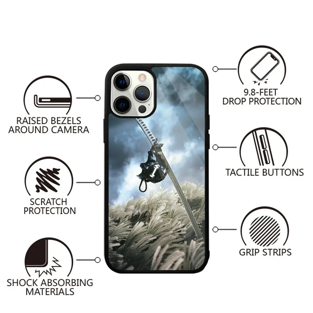 G-Ghost Of Tsushima  Phone Case Strong Magnetic For IPhone 16,15,14,13,Pro,Max,Plus,11,12,Mini For Magsafe Wireless Charging