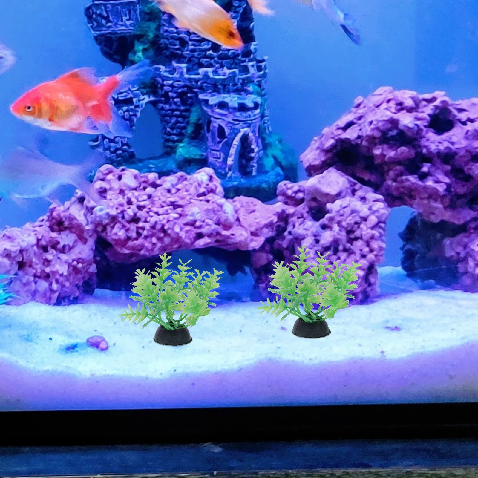 

1 Set Aquarium Artificial Plants Fake Water Grass Ornaments Fish Tank Decorations Natural Lifelike Aquarium Landscaping Decor