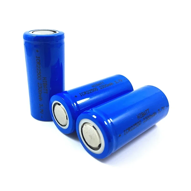 2pcs/lot 22500 3.7V 2300mAh Rechargeable Lithium Battery