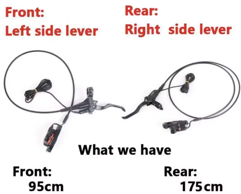 Electric Bike Motor Conversion Kit Accessories XOD XD-E300 Hydraulic Brakes 160mm Brake Discs