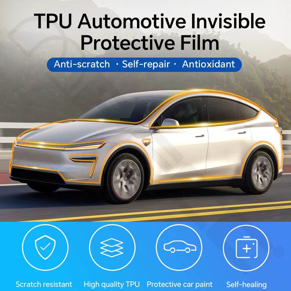 For Tesla Model YL 2025 2026 Pre-cut PPF TPU Paint Protection Film Anti-Scratch Clear Bra Resistant Repairable Car Accessories